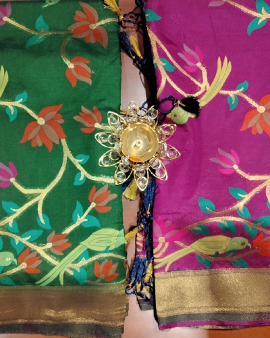 KATAN SILK FANCY SAREE
